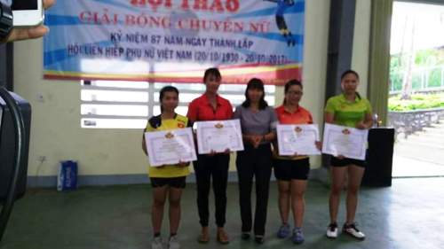 Trao giải cho các đội