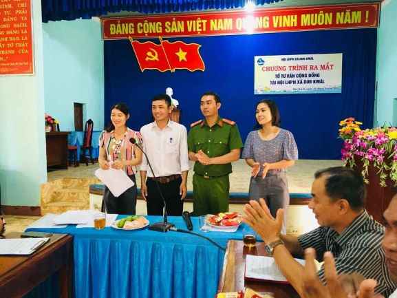 Hội Liên hiệp Phụ nữ xã Du Kmăl, huyện Krông Ana ra mắt Tổ tư vấn cộng đồng