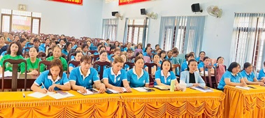 Truyền thông nâng cao năng lực cho phụ nữ về  phòng, chống rủi ro thiên tai, ứng phó biến đổi khí hậu và  bảo vệ môi trường trên địa bàn tỉnh