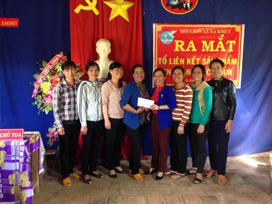 Hội LHPN huyện Ea Kar tổ chức ra mắt Tổ liên kết sản phẩm an toàn thực phẩm